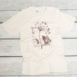 Botanical Print Unisex Organic Cotton Tee